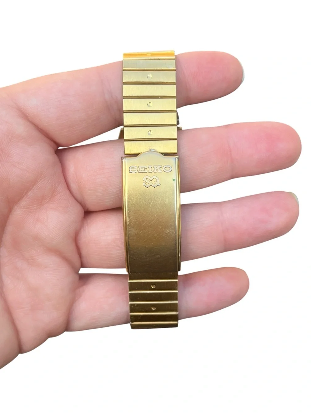 Vintage Seiko SQ 6923-7039 Railroad Approved Gold Tone Quartz Watch Untested